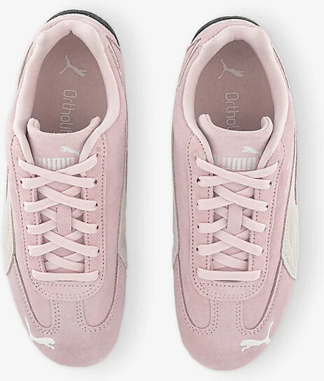 Womens Whisp Of Pink White Speedcat Og Suede Low-Top Trainers 4 - Image 2