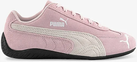 Womens Whisp Of Pink White Speedcat Og Suede Low-Top Trainers 4