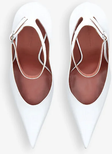Womens White Anok 105 Patent-Leather Pumps Eur 39 / 6 Uk Women - Image 2