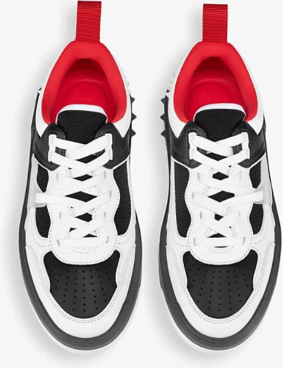 Womens White/Black Astroloubi Leather Low-Top Trainers Eur 39 / 6 Uk Women - Image 2