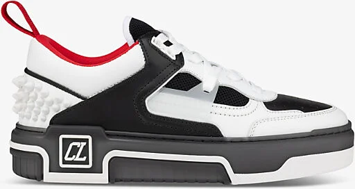Womens White/Black Astroloubi Leather Low-Top Trainers Eur 39 / 6 Uk Women