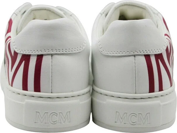 Women's White / Black Leather Logo Low Top Sneaker (36 EU / 6 US) - Image 5