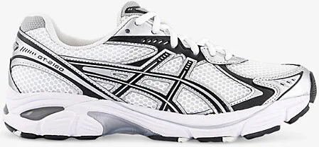 Womens White Black Silver Gt 2160 Faux-Leather and Mesh Low-Top Trainers 5.5