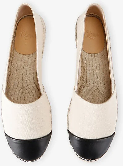 Womens White/Blk Katty Woven Espadrilles Eur 36 / 3 Uk Women - Image 2