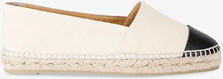 Womens White/Blk Katty Woven Espadrilles Eur 36 / 3 Uk Women