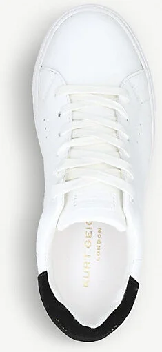 Womens White/Blk Laney Leather Trainers Eur 36 / 3 Uk Women - Image 2