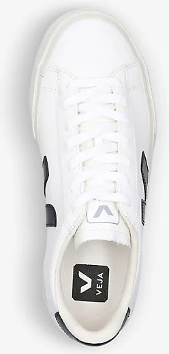 Womens White/Blk Women's Campo Leather and Suede Low-Top Trainers Eur 42/ 9 Uk Women - Image 2