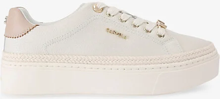 Womens White Caprese Leather Low-Top Trainers Eur 39 / 6 Uk Women