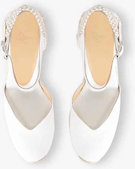 Womens White Chiara Lace-Up Cotton-Canvas Espadrilles Eur 35 / 2 Uk Women - Image 2