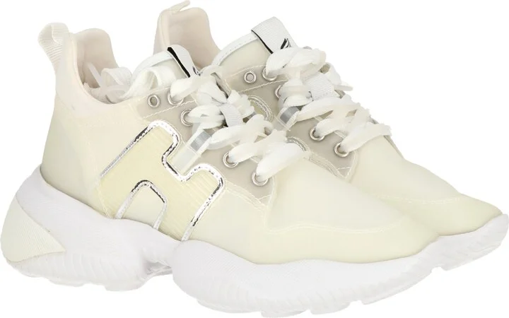 Womens White/Clear Sneaker