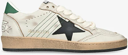 Womens White/Comb Ball Star 10788 Leather Low-Top Trainers Eur 39 / 6 Uk Women