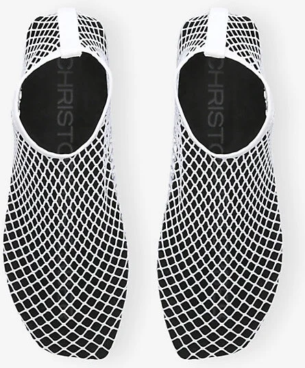 Womens White/Comb Mesh Water Mesh Ballet Flats Eur 38/5 Uk Women - Image 2