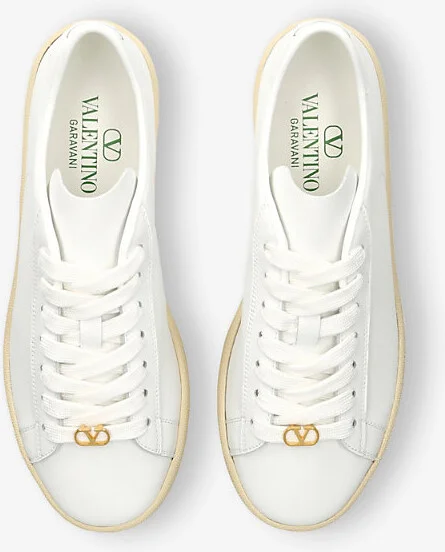 Womens White/Comb Royco Low-Top Leather Trainers Eur 40 / 7 Uk Women - Image 2