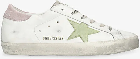 Womens White/Comb Super-Star 12120 Leather Low-Top Trainers Eur 37 / 4 Uk Women