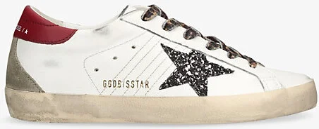 Womens White/Comb Super-Star 82813 Leather Low-Top Trainers Eur 35 / 2 Uk Women