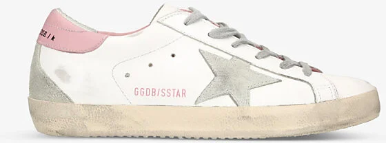 Womens White/Comb Superstar 10914 Star-Applique Low-Top Leather Trainers Eur 39 / 6 Uk Women