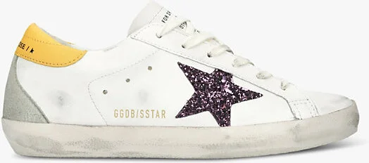 Womens White/Comb Superstar 82655 Leather Low-Top Trainers Eur 37 / 4 Uk Women