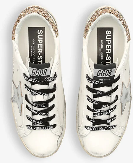 Womens White/Comb Superstar Leather Low-Top Trainer Eur 37 / 4 Uk Women - Image 2