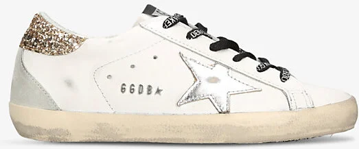 Womens White/Comb Superstar Leather Low-Top Trainer Eur 37 / 4 Uk Women