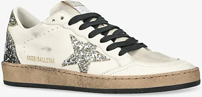Womens White/Comb Women's Ball Star Leather Low-Top Trainers Eur 38/5 Uk Women - Image 2