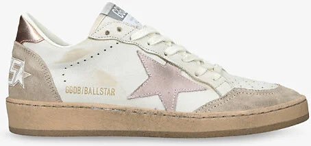 Womens White/Comb Women's Ball Star Leather Low-Top Trainers Eur 41 / 8 Uk Women