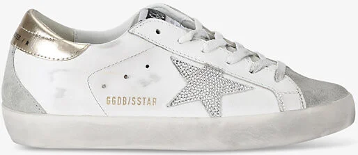 Womens White/Comb Women's Superstar 11921 Star Leather Low-Top Trainers Eur 39 / 6 Uk Women