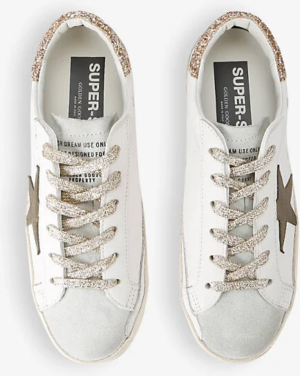 Womens White/Comb Women's Superstar Exclusive3 Leather Low-Top Trainers Eur 35 / 2 Uk Women - Image 2