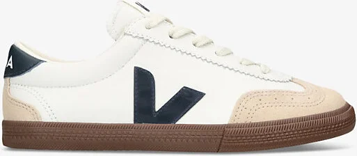 Womens White/Comb Women's Volley Logo-Embroidered Canvas Low-Top Trainers Eur 37 / 4 Uk Women