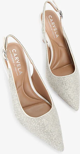 Womens White Corletta Embellished Court Heel Eur 36 / 3 Uk Women - Image 2