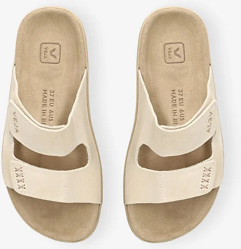 Womens White Etna Suede Sandals Eur 37 / 4 Uk Women - Image 2