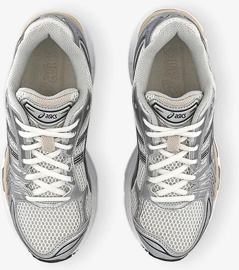 Womens White Graphite Grey Gel-Kayano 14 Mesh Low-Top Trainers Eur 39 / 6 Uk Women - Image 2