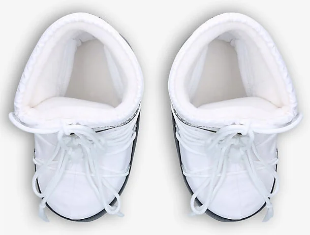 Womens White Icon Low 2 Lace-Up Nylon Snow Boots Eur 35 / 2 Uk Women - Image 2