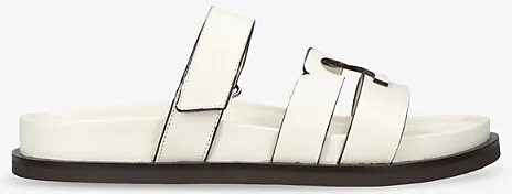 Womens White Ines Sport Slide Leather Sandals Eur 40.5 / 7.5 Uk Women