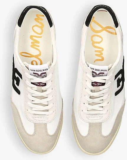 Womens White Ivey Branded Leather and Suede Low-Top Trainers Eur 35 / 2 Uk Women - Image 2