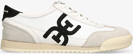 Womens White Ivey Branded Leather and Suede Low-Top Trainers Eur 35 / 2 Uk Women