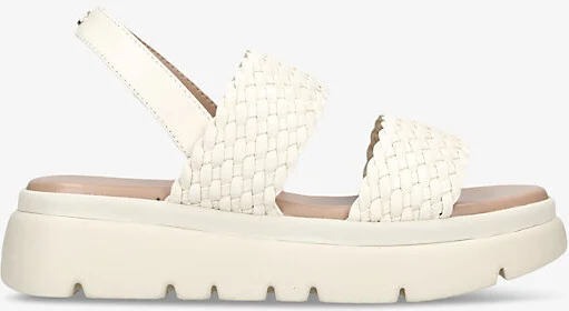 Womens White Krypton Woven-Strap Leather Sandals Eur 42/ 9 Uk Women
