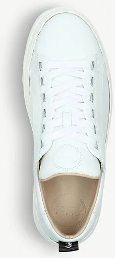 Womens White Lauren Leather Trainers Eur 39 / 6 Uk Women - Image 2