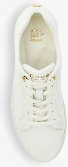 Womens White Leather Episode 2 Flatform-Sole Leather Low-Top Trainers Eur 38/5 Uk Women - Image 2