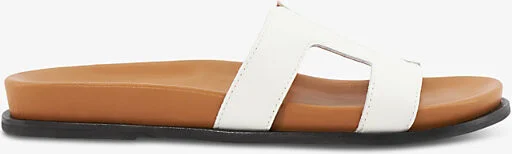 Womens White-Leather Loupa Dd-Strap Leather Sandals Eur 41 / 8 Uk Women