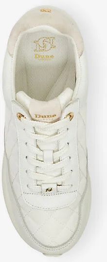 Womens White Leather Mix Everglow Leather Low-Top Trainers Eur 41 / 8 Uk Women - Image 2