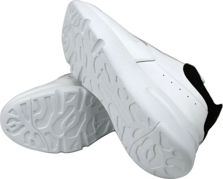 Women's White Leather / Suede Sneaker - Image 8