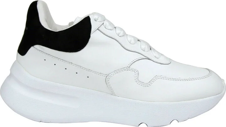 Women's White Leather / Suede Sneaker