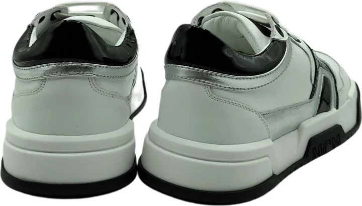 Women's White Leather Visetos Low-top Sneaker EU 36/US 6 MES - Image 5