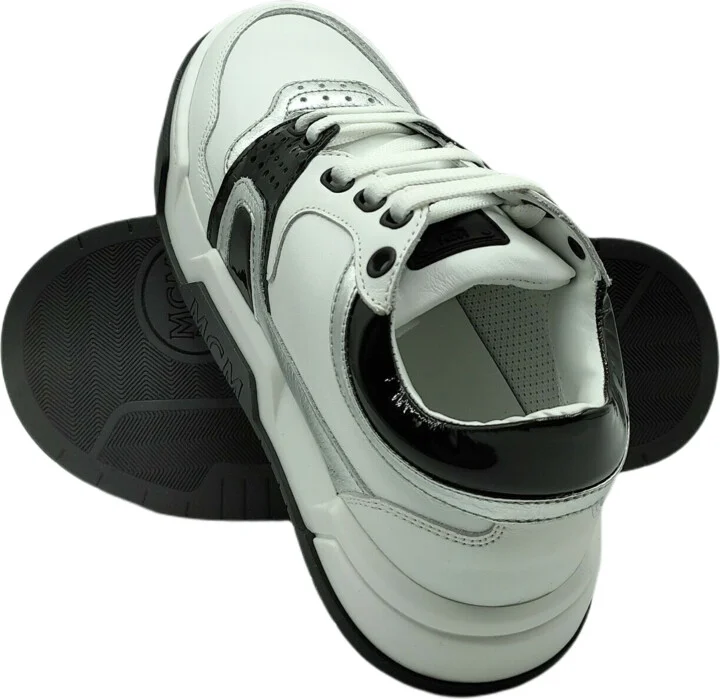 Women's White Leather Visetos Low-top Sneaker EU 36/US 6 MES - Image 8