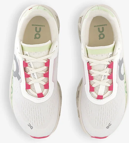Womens White Lima F Cloudmonster Chunky-Sole Mesh Low-Top Trainers 7 - Image 2