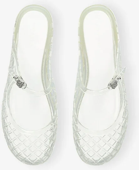 Womens White Mellow Mary Jane Jelly Shoes Eur 41 / 8 Uk Women - Image 2