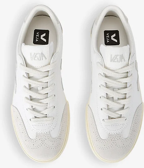 Womens White Men's Volley Logo-Embroidered Leather Low-Top Trainers Eur 38/5 Uk Women - Image 2