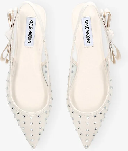 Womens White Olyvia-R Mesh Slingback Flats Eur 38/5 Uk Women - Image 2