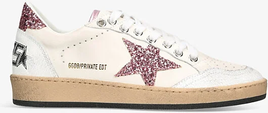 Womens White/Oth Ball Star Exclusive 6 Glitter-Star Leather Low-Top Trainers Eur 38/5 Uk Women