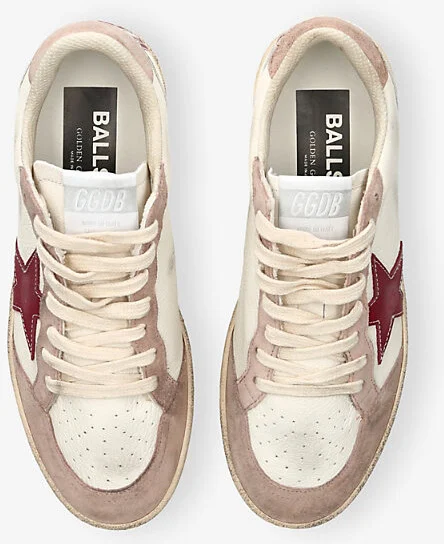 Womens White/Oth Ballstar 80930 Leather Low-Top Trainers Eur 39 / 6 Uk Women - Image 2